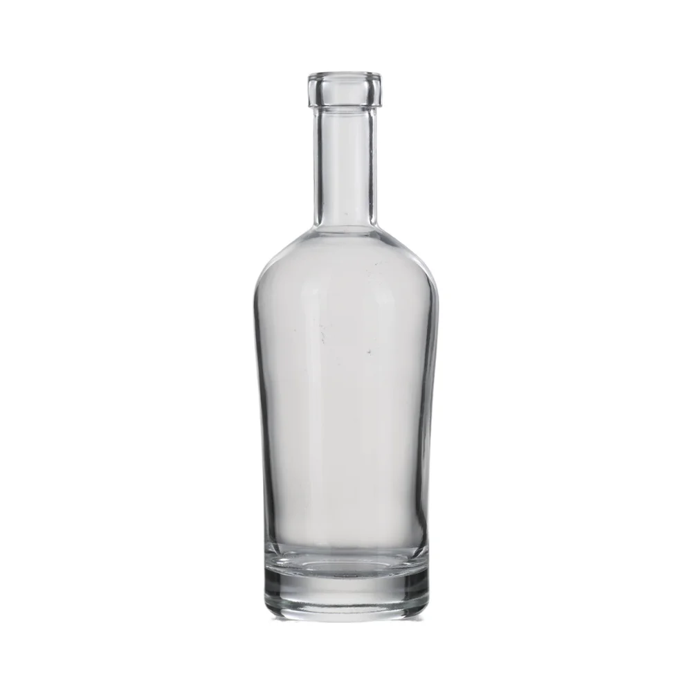 High-Performance 500ml Custom Printed Alcohol Bottles Cork Dropper Vodka Gin Rum Brandy Tequila Water Whiskey Mini 500ml Size
