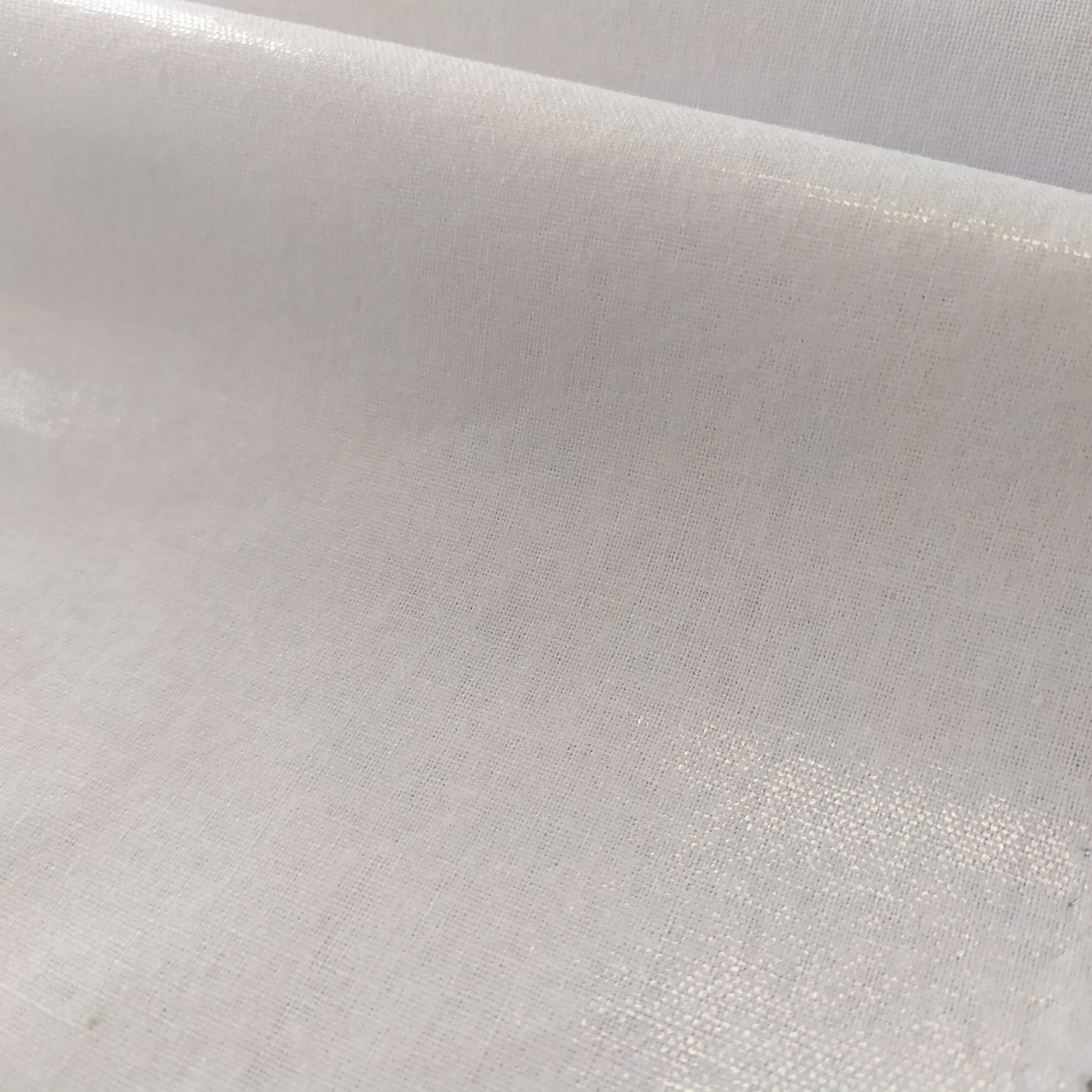 Heavy Weight Gum Stay Cotton Woven Fusible Interlining for Shirt Collar