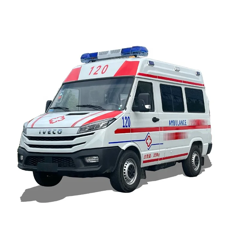 1VECO Hot Sale Top Monitoring Ambulance Vehicle Medical Van Ambulance for Hospital Patient Transport
