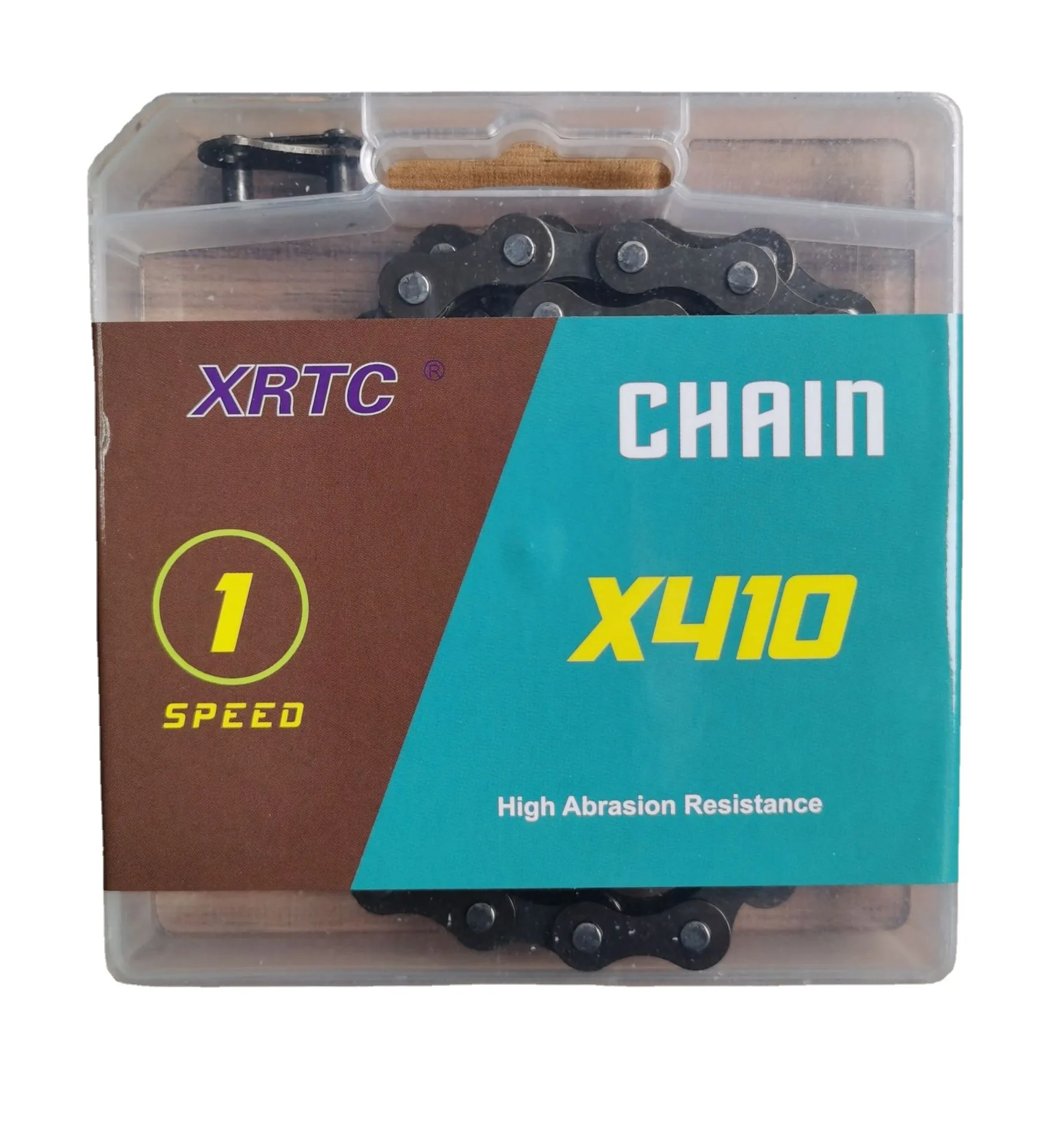 XRTC велосипедная цепь, одиночная скорость, велосипедная цепь 1 скорость, 1/2 1/8 дюймов