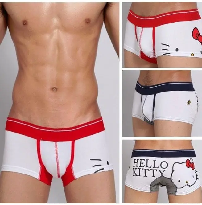 Оптовая продажа высококачественные мужские боксеры Hello Kitty по