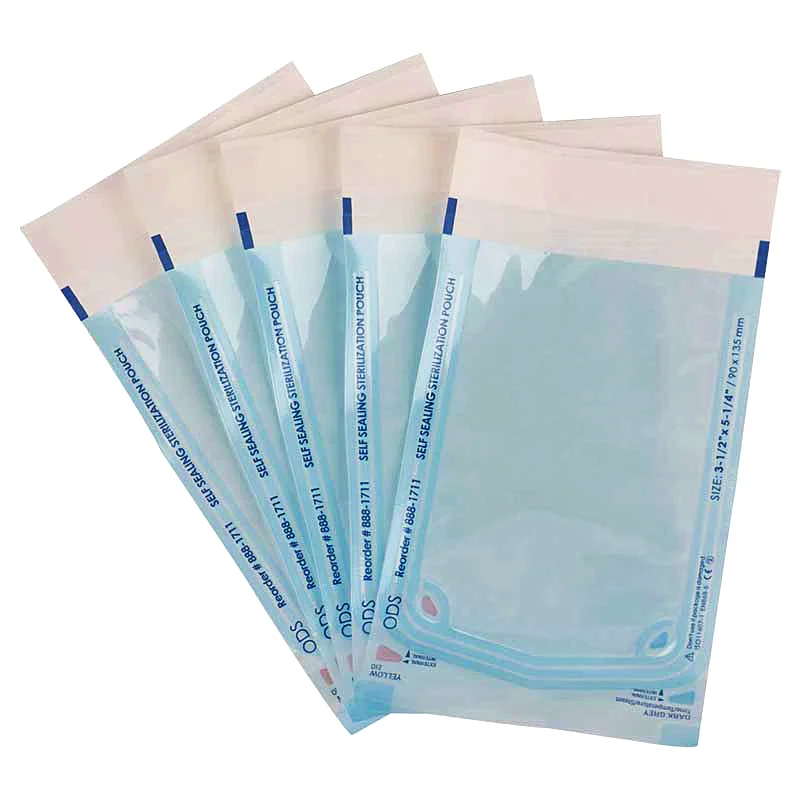 medical bag Wholesale Self Sealing sterilization bags for steam autoclave packaging