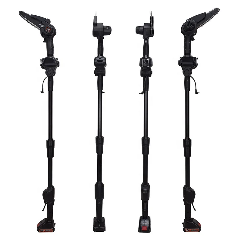 21V 6in Electric Cordless Pole tree cutting machine Hand Held Chain Saw Garden Pruning Saw Battery Color Box DIY Total Electric