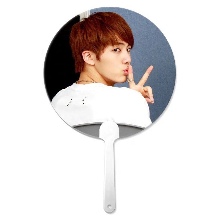 Custom lenticular 3D animation KPOP  flip 3d hand fan Transparent Hand fan for gifts