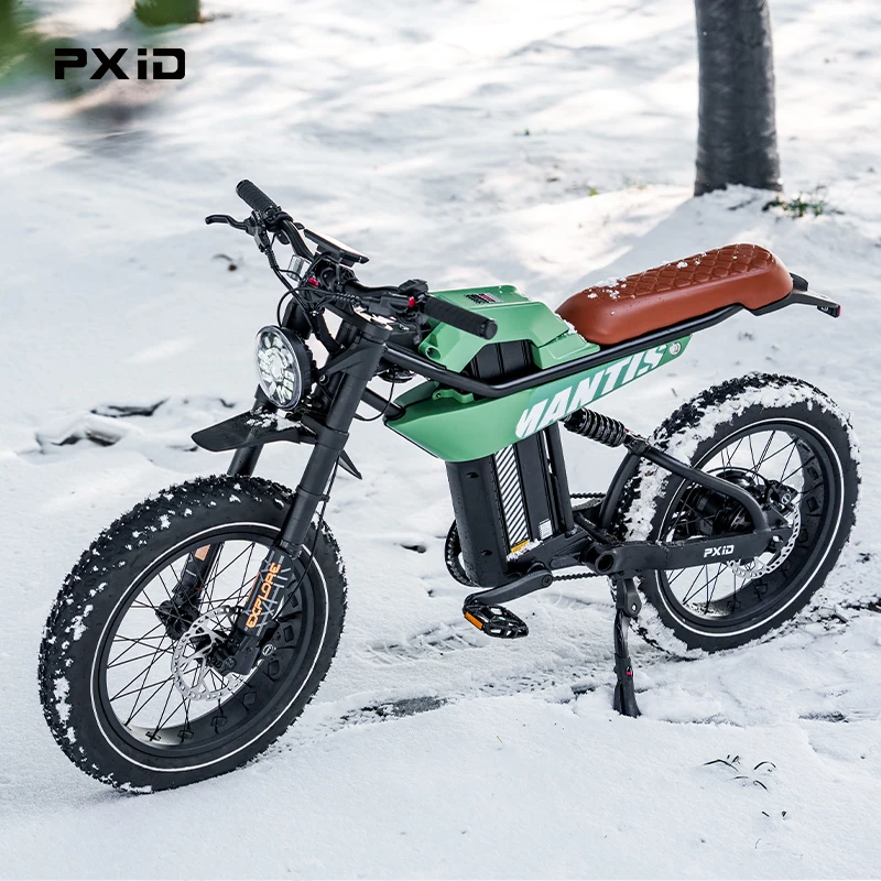 PXID MANTIS P6 Электрический велосипед 20-дюймовый толстый дорожный и вездеходный горный