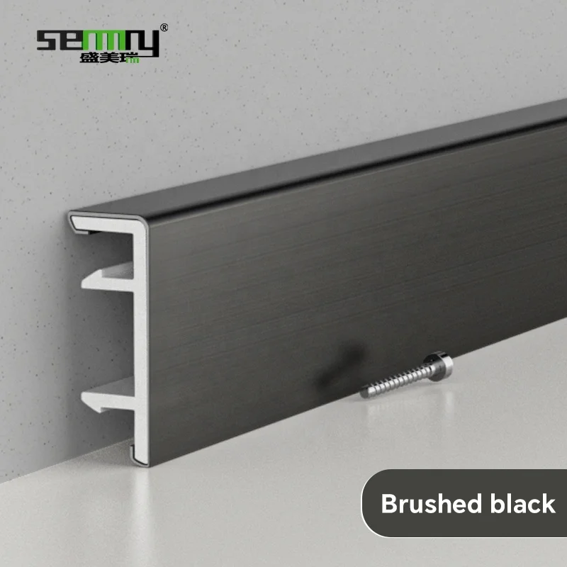 High Quality Metal Tile Profile Skirting Baseboard Cover Waterproof Stainless Steel Skirting wall skirting baseboard