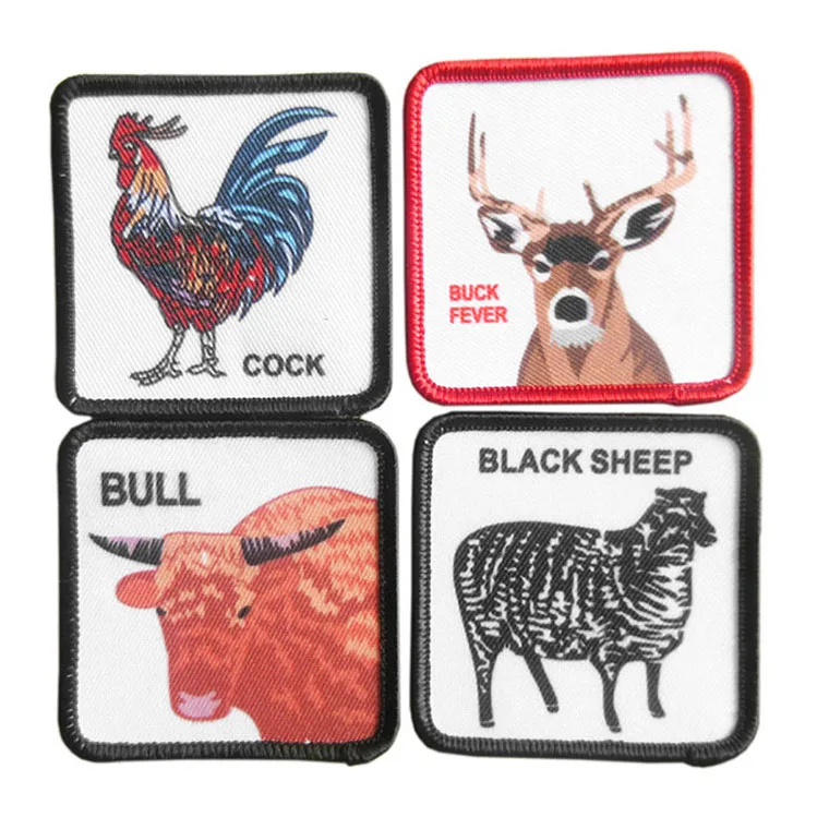 Sublimation Blank Patches Custom Wholesale Blank Sublimation Patches With Hook And Loop /non-woven/iron On Backing