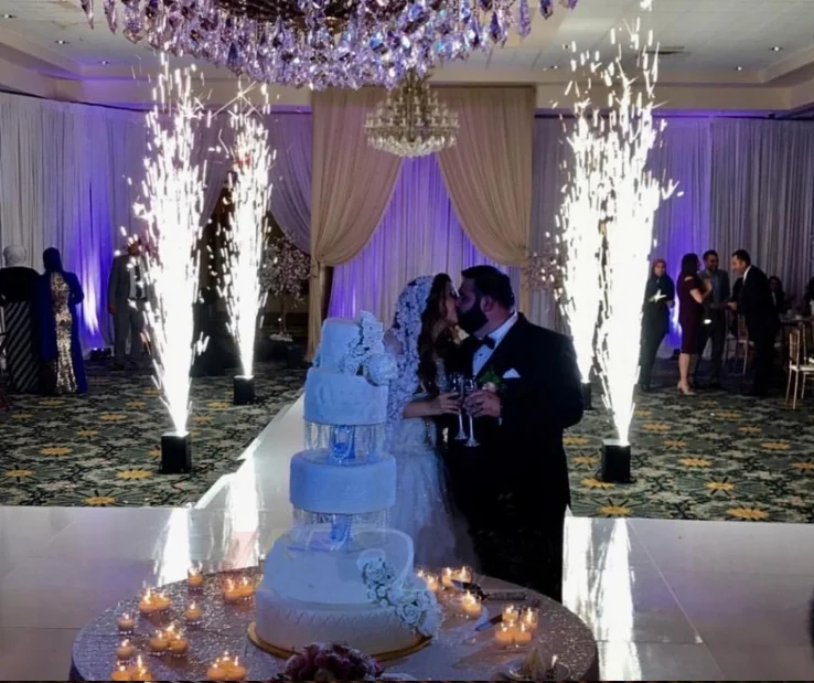 650W  Mini Spark Fountain Machine Big Style Wedding and Christmas Occasion Item Fireworks and Firecrackers Effect Safe