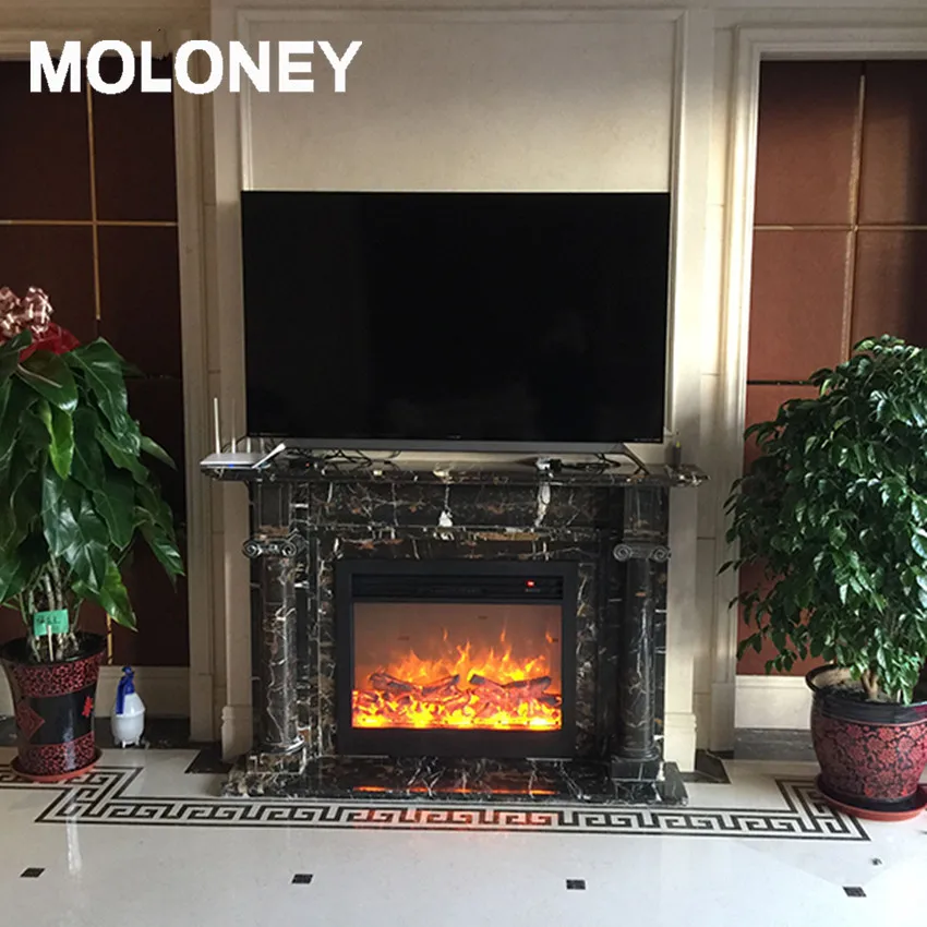 Moloney led wood design traditional insert classic flame effect hanging remote control electric fireplace
