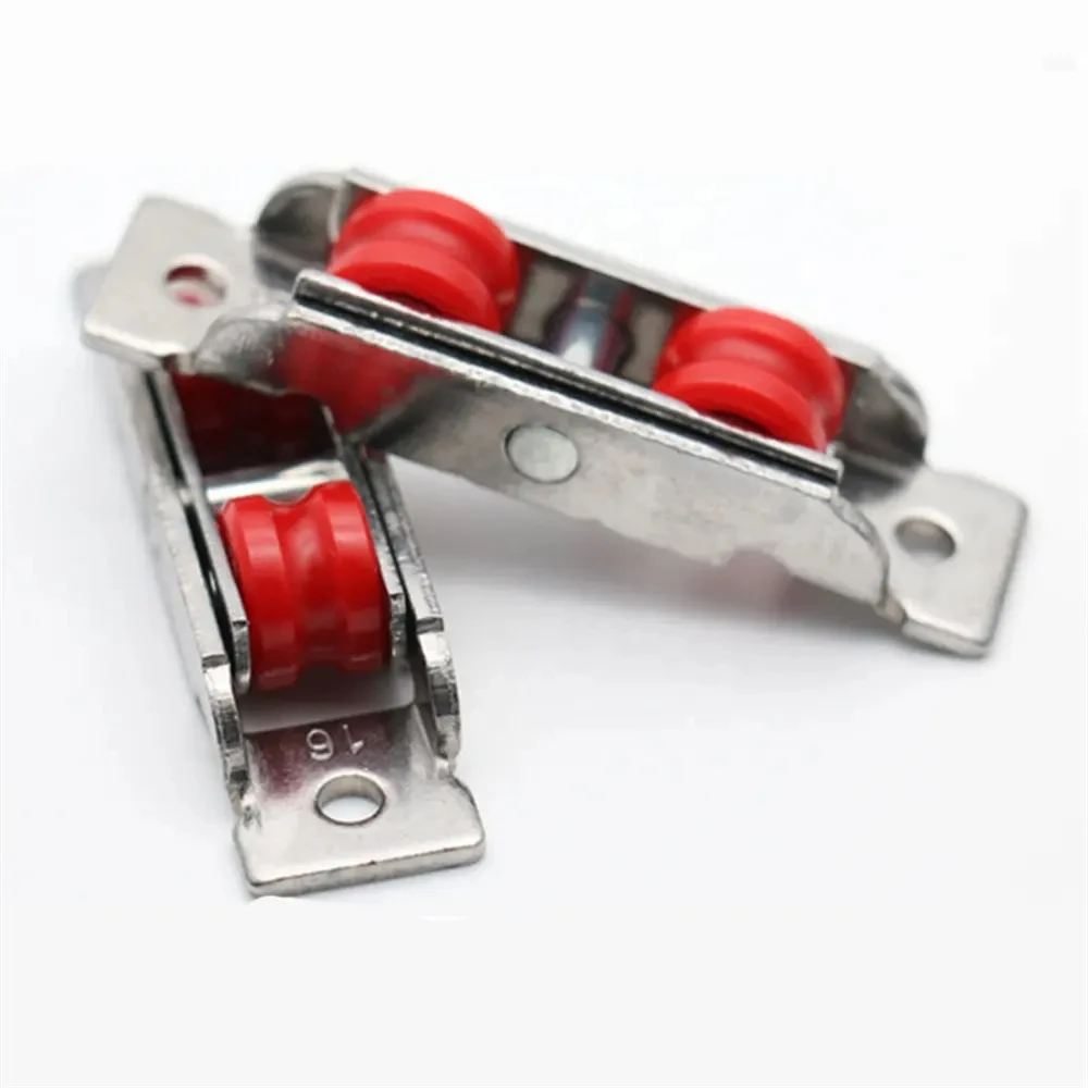 Doors and Windows Nylon Pulley Push-pull Double U Groove Wheel Push Window Rollers Sash Roller India Market
