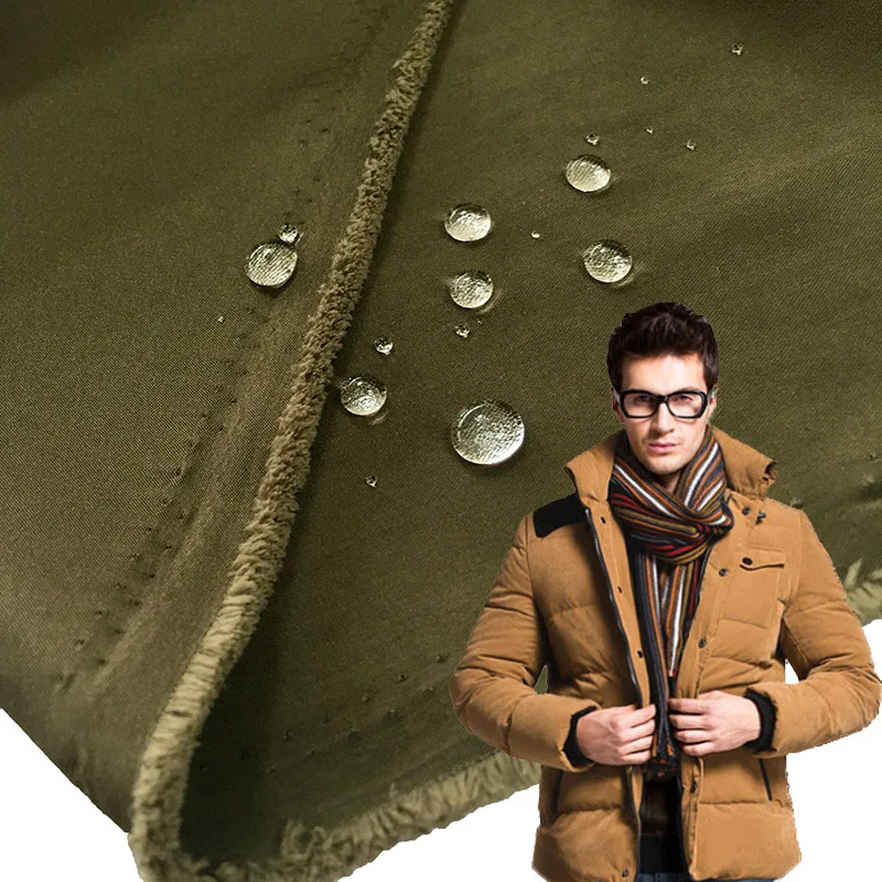 Eco-friendly C0 Waterproof 90 Polyester 10 Nylon Twill Peach Skin Fabric Used For Wadded Jackets