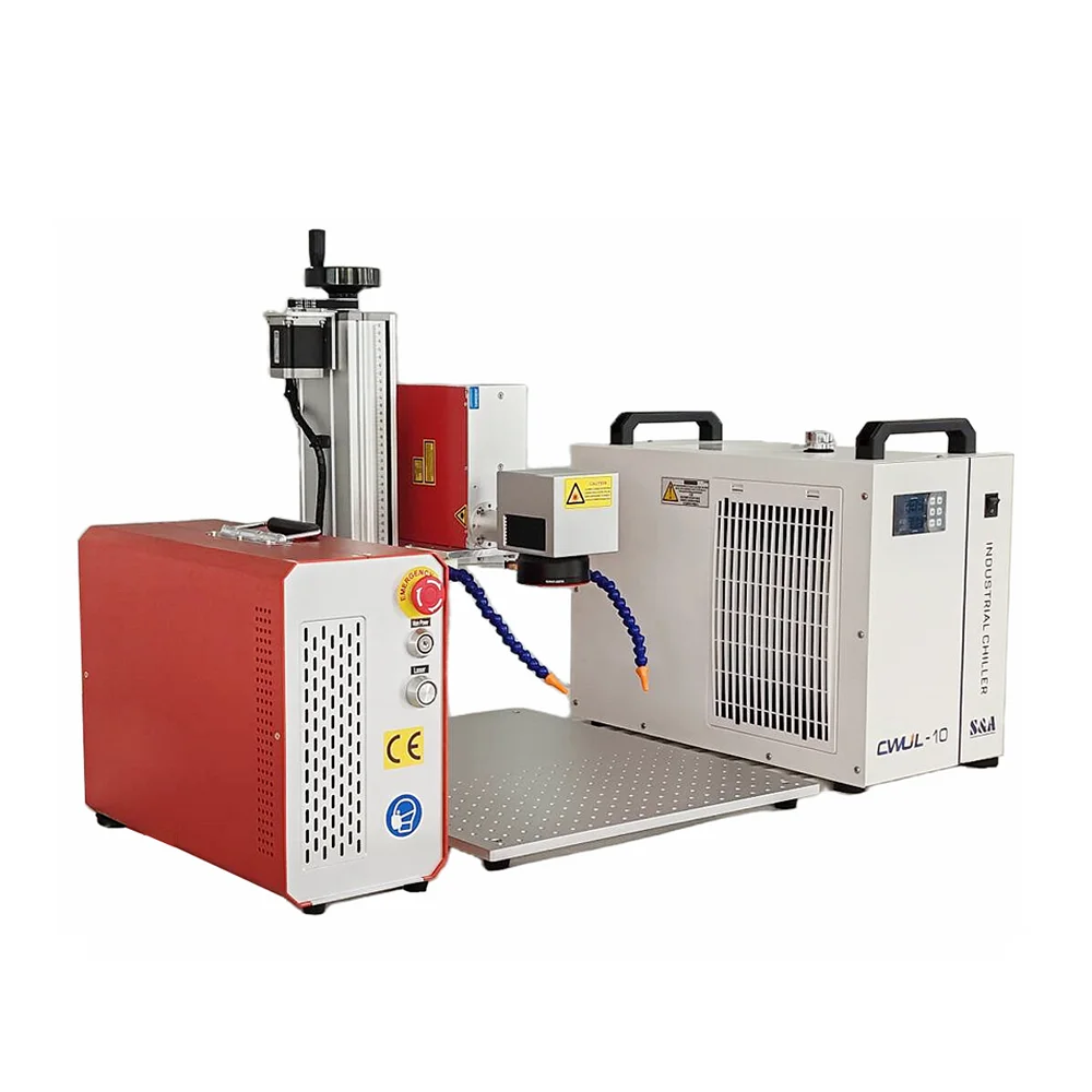 Hot Fiber Laser Marking Machine JPT MOPA M8 100W 200W Fiber Laser Cutting Machine For Glass Drilling