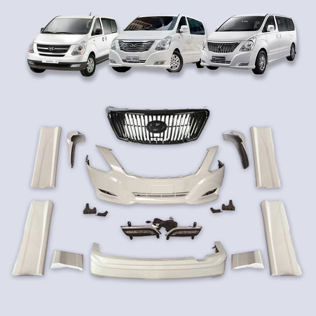 Модернизация вертикальной решетки для HYUNDAI H1 CARGO TRAVEL GRAND STAREX ROYALE VIP IMAX ILOAD H300 I800