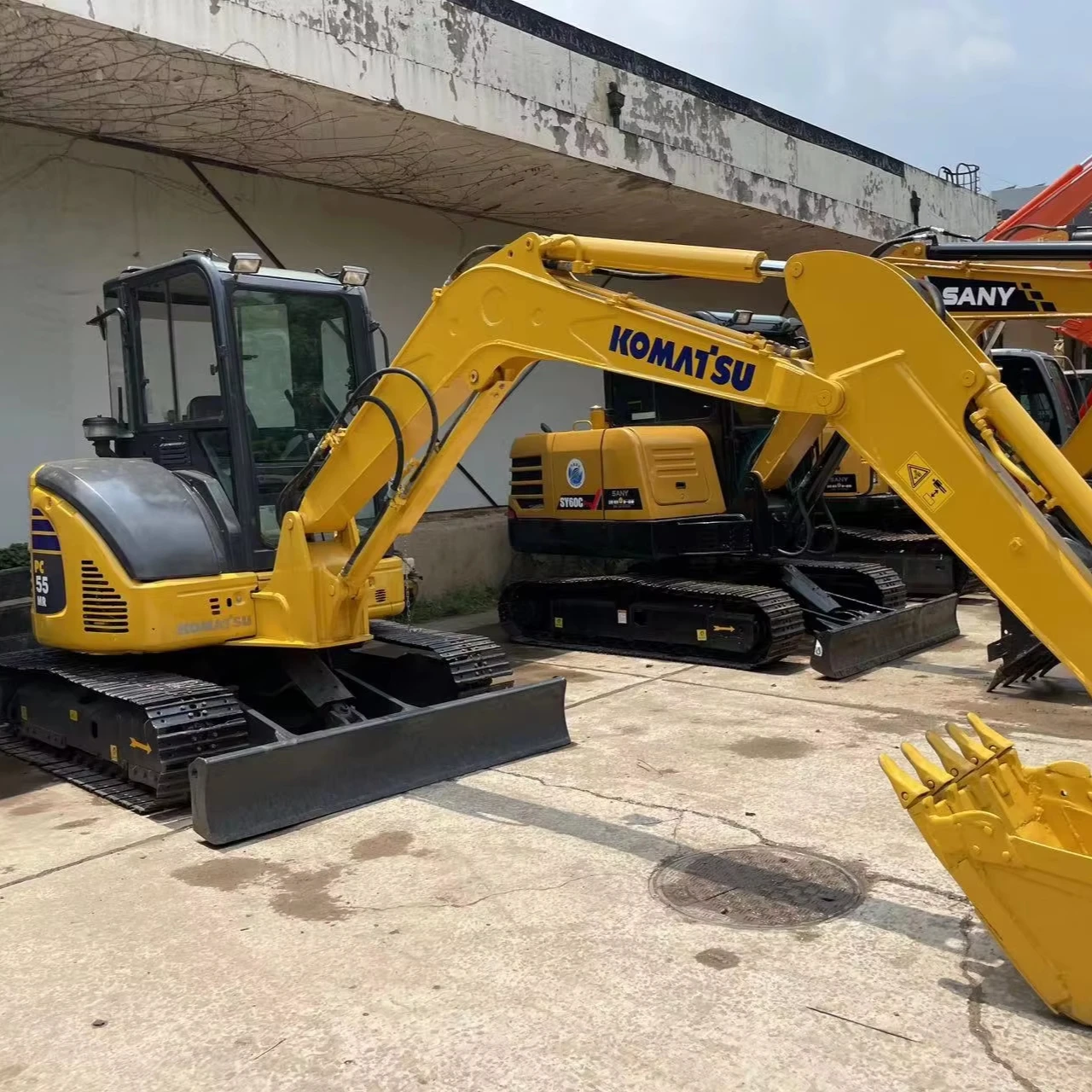 Экскаватор Komatsu PC55 PC55MR б/у гусеничный экскаватор с лезвием бульдозера по низкой цене мини-экскаватор для продажи
