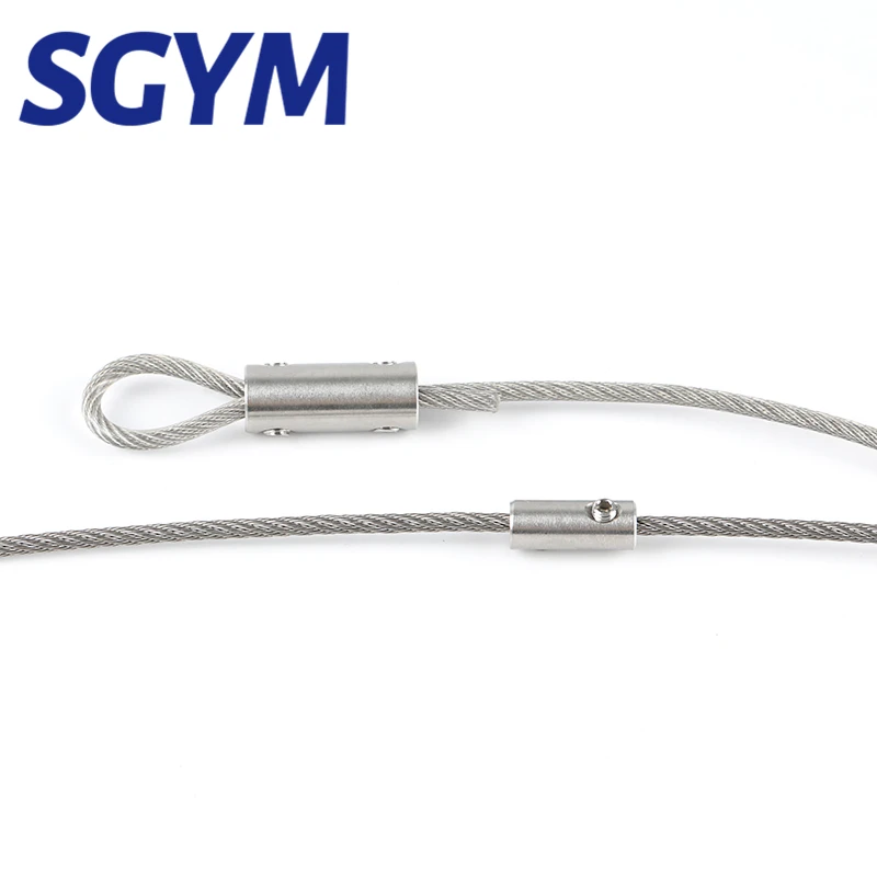 Handscrew Clamp Stainless steel Wire Rope Clip Connector Latch  with Hexagon Grub Screw Bolts buckle For Cable