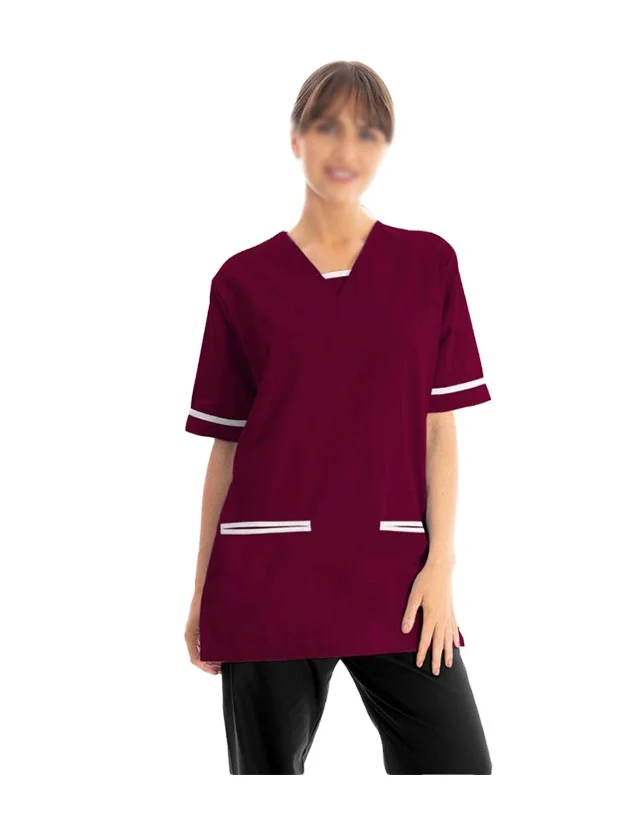 OEM Design Fashion Lightweight Medical Scrubs Uniforms Sets Hospital Doctors Clothes Nursing Scrubs V Neck Short Sleeve