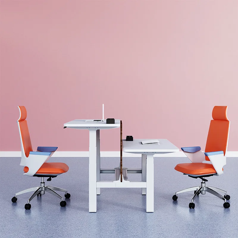 Factory custom furniture layout office cubicle workstation desk 4 person modular office partition desk bureau de travail