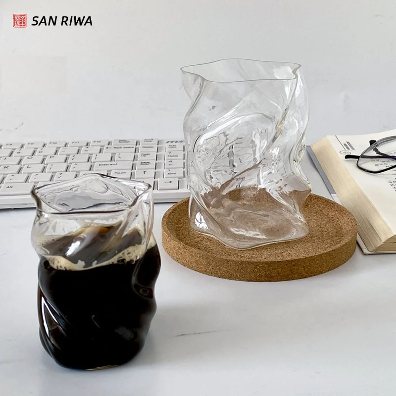 Hot Sale 130ml Transparent High Borosilicate Glass Coffee Mug Cute Five Pointed Star Shaped Water Glass Cup For Coffee Milk Cup