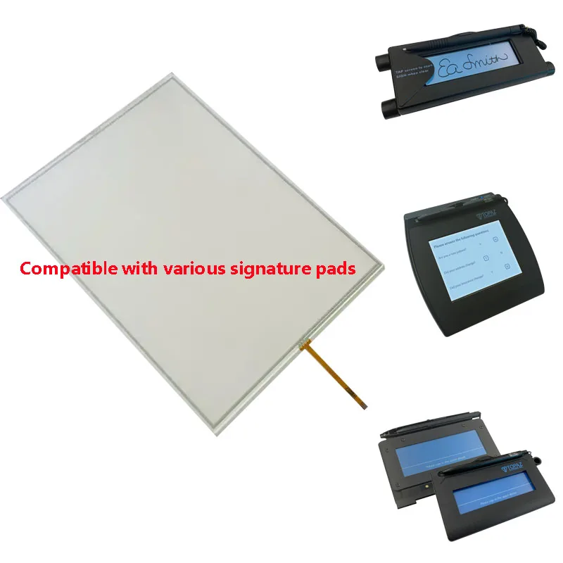 Пользовательский размер сенсорный экран 4 провода резистивный для топаза подпись панель банковских