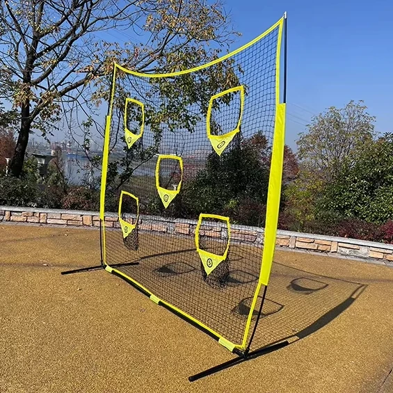 Высококачественная 5-луночная переносная футбольная тренировочная сетка
