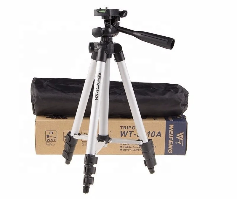
 Original Weifeng 3110A Photography Aluminum Telescope Mobile Tripod Stand for Smartphone  