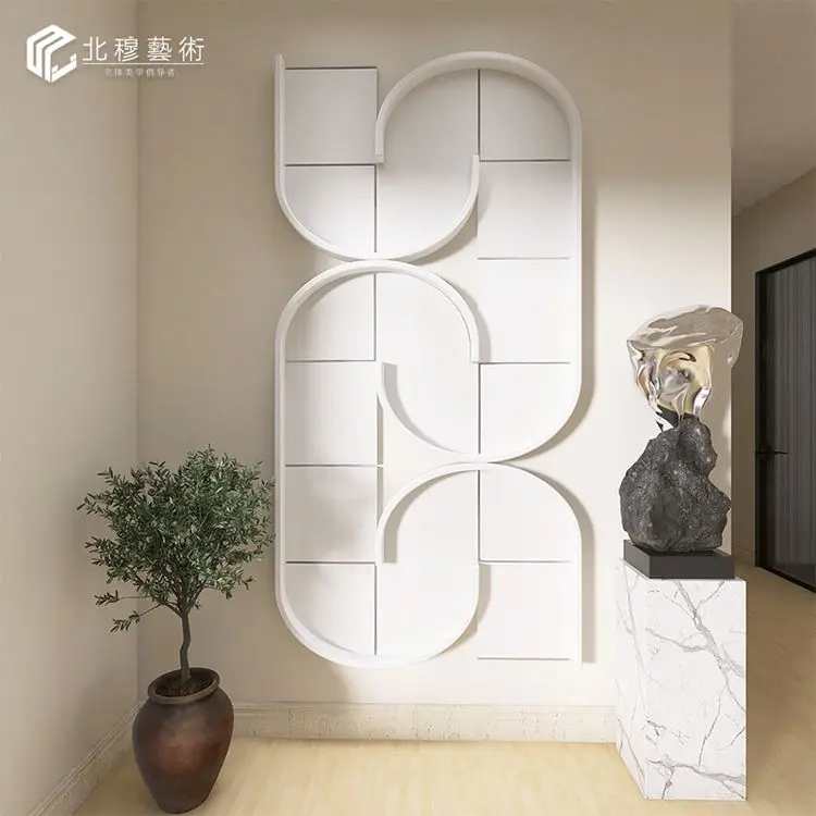 Wholesale Wall Art Decorative Painting Texture Handmade Relief Painting for Living Room Tv Background Home Decor