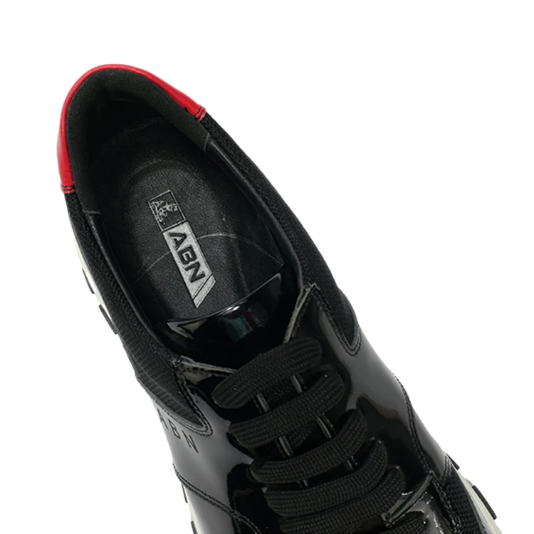 Factory Manufacture Fashion Trend Sweat-Absorbant Pu Leather Sport Men Classic Shoes Running Shoe