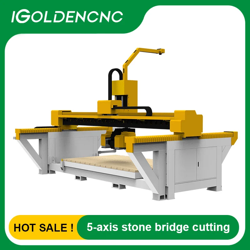 Five-Axis CNC Bridge Saw Stone Cutting Machine with Time-saving Photo Typesetting Camera