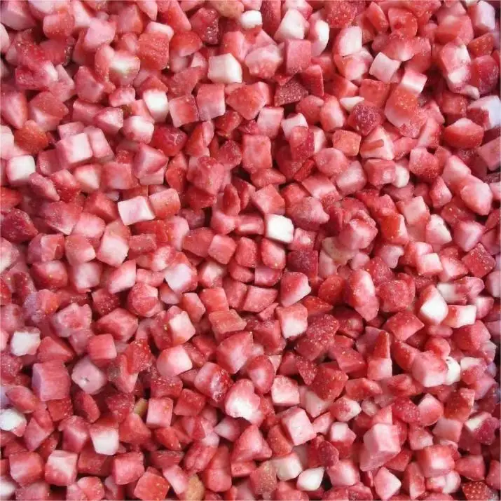 Frozen Strawberry Dices Wholesale Quick Frozen Fresh Diced Strawberries IQF EXPORT