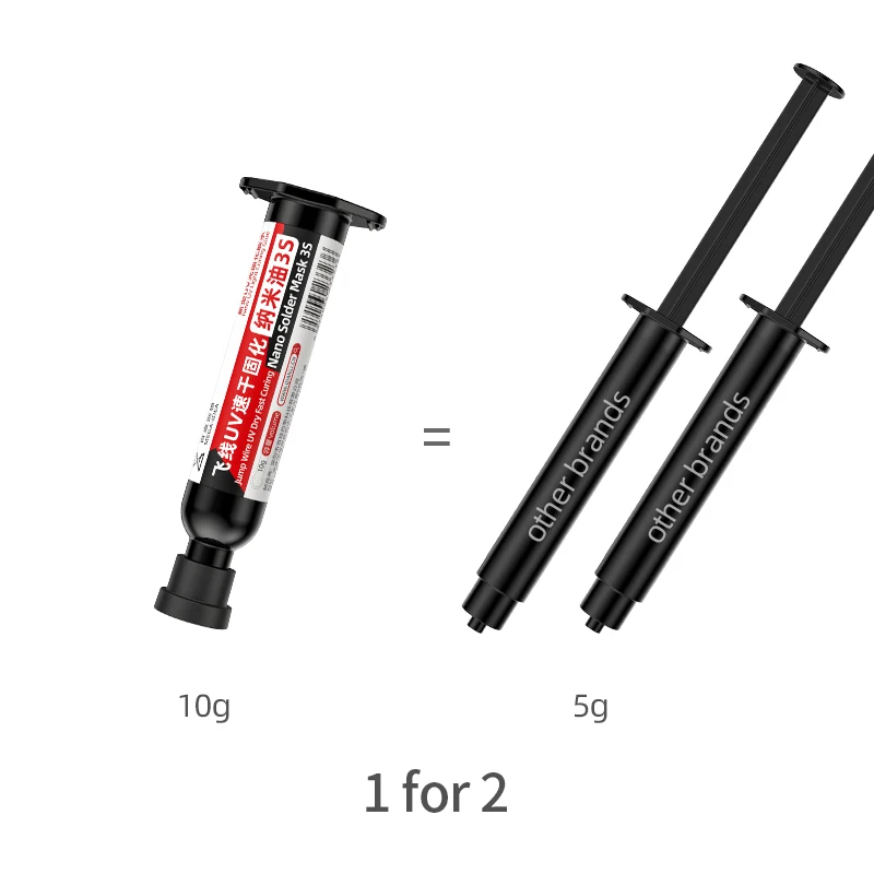 Qianli Mega-idea Jump Wire UV Dry Fast Curing Nano Solder Mask 3S for Phone Welding Maintenance Oil Soldering Paste Flux Inks