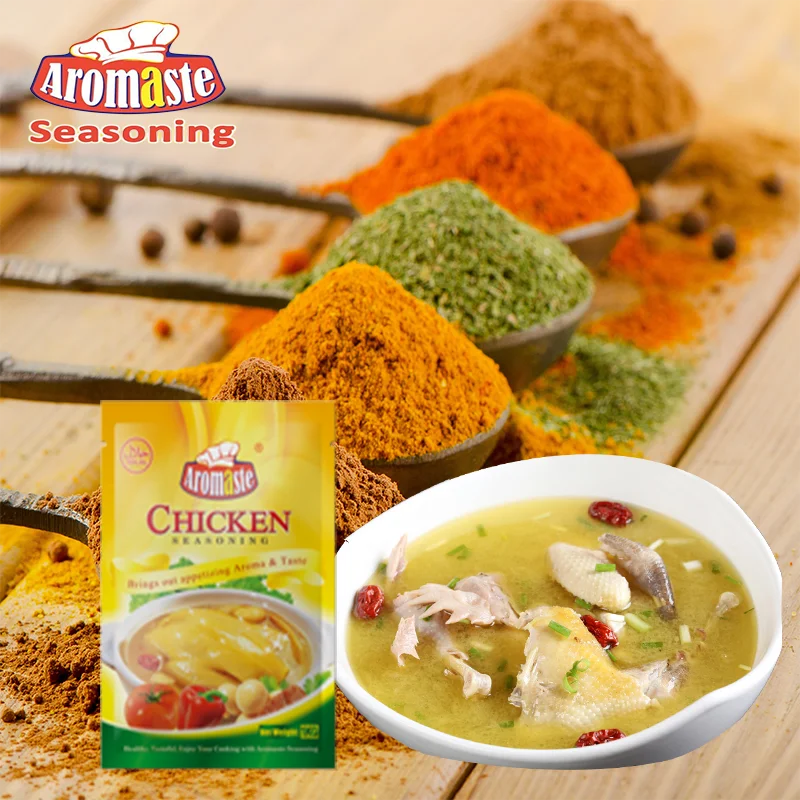 African Broth Condiments OEM Chicken Powder Spices 100g per bag