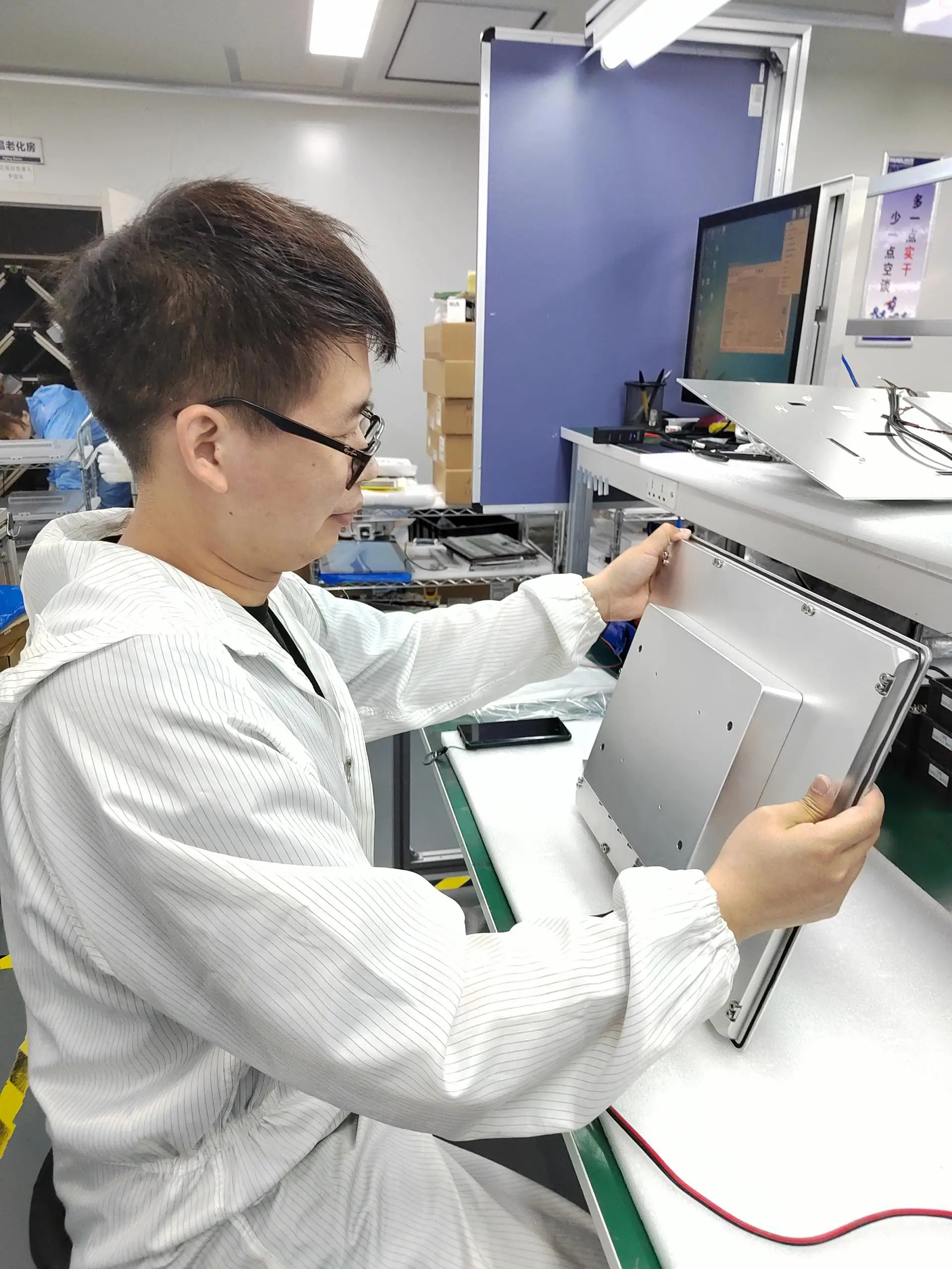 Customization Full HD Waterproof LCD Capacitive Touch Industrial Monitor CNC 17 Inch Industrial Display Touch Screen Panel PC