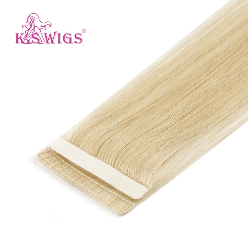 
K.S WIGS 20 Inch Love Line Light Color tape hair extensions curly wavi hair extens tape clip tape hair extension 