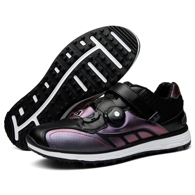 New Golf Shoes Men Sports Shoes Waterproof Rotating Buckle Breathable Golf Sneakers High Quality Professional Golf Trainers Men