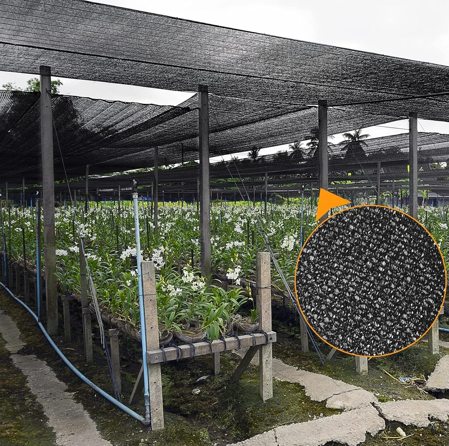 70% Shade Cloth Sun Shades Net Shade Mesh For Garden Plants Greenhouse, Gardens, Patio