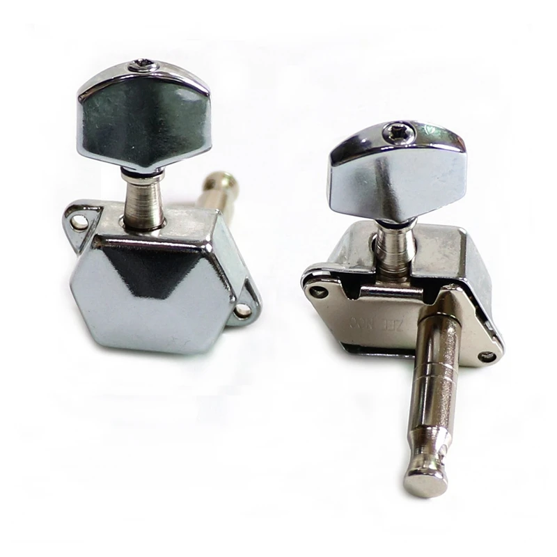 Donlis 1set Open style Acoustic Electric Guitar Machine Heads for 8mm tuner holes in Chrome Color For Wholesale