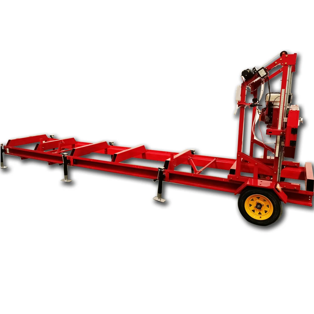 BRT 32 inches band saw machines mobile portable sawmill with trailer