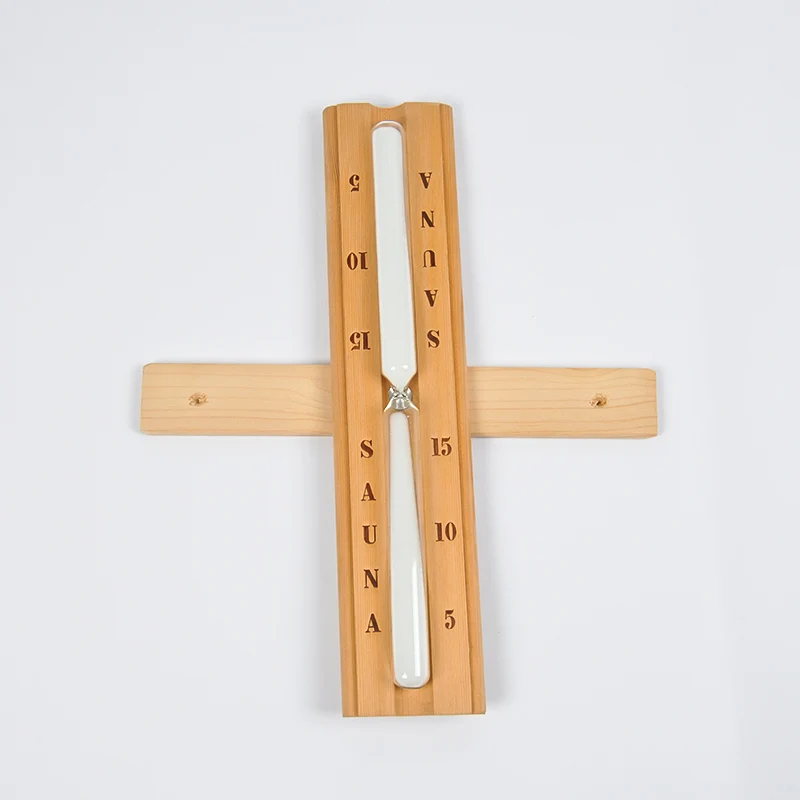 15-Minute Wooden Sauna Accessory: Hourglass Sand Timer