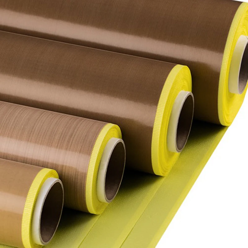 PTFE Coated Glassfiber Fabric adhesive tape High Temperature PTFE Coated adhesive tape