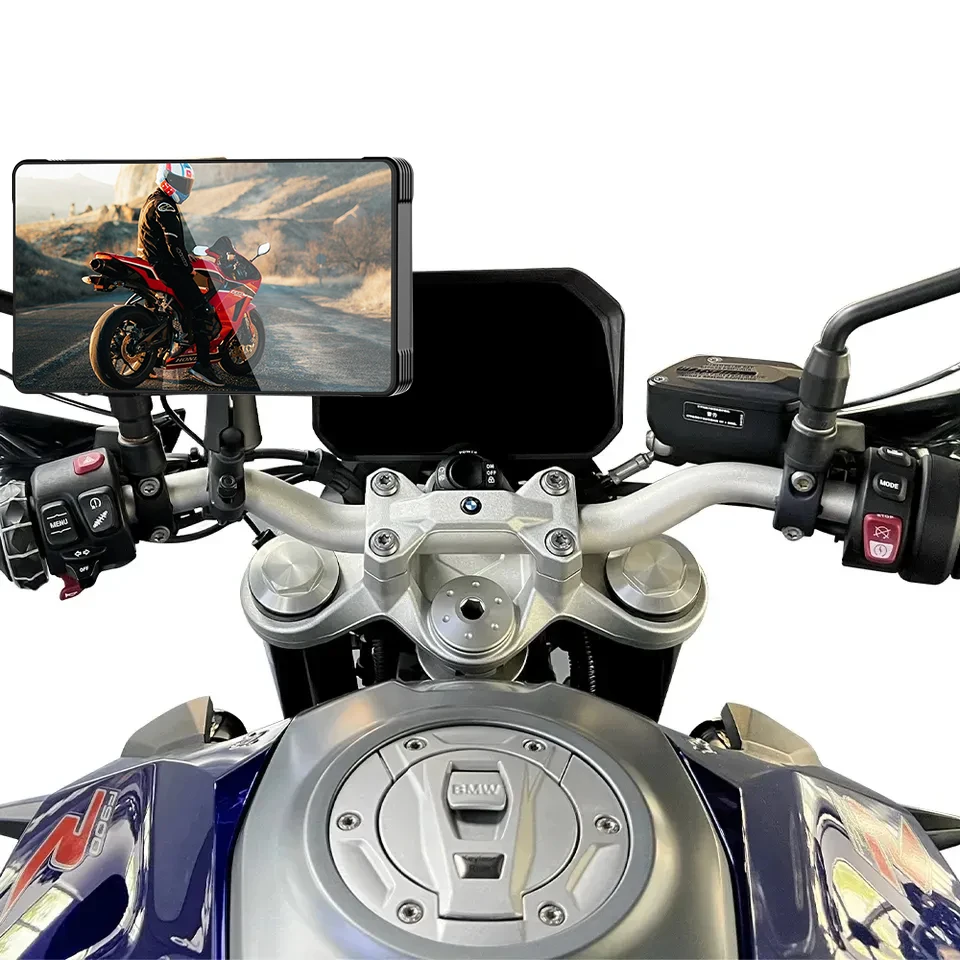 Motorcycle GPS with Carplay 5 Inch waterproof display screen Carplay Android auto HD Navigation 3D map sd card Wireless Carplay