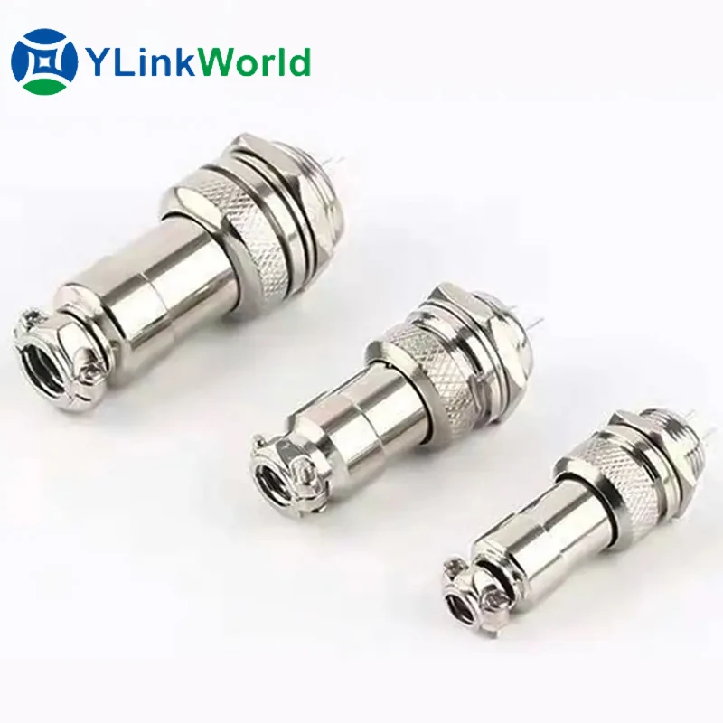 Custom Aviation plug GX16 connector 2 3 4 5 6 7 8 9 10pin threaded connector Manufacturer