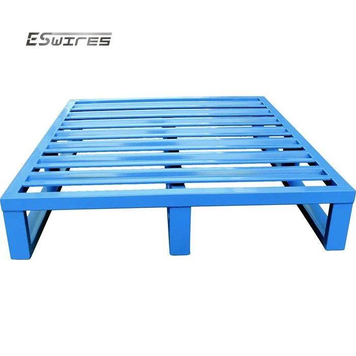 Galvanized powder coated warehouse logistics center heavy duty euro pallet steel welded metal palet