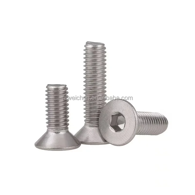 Stainless Steel Super Duplex 2205 2507 A286 Countersunk Head Machine Screws