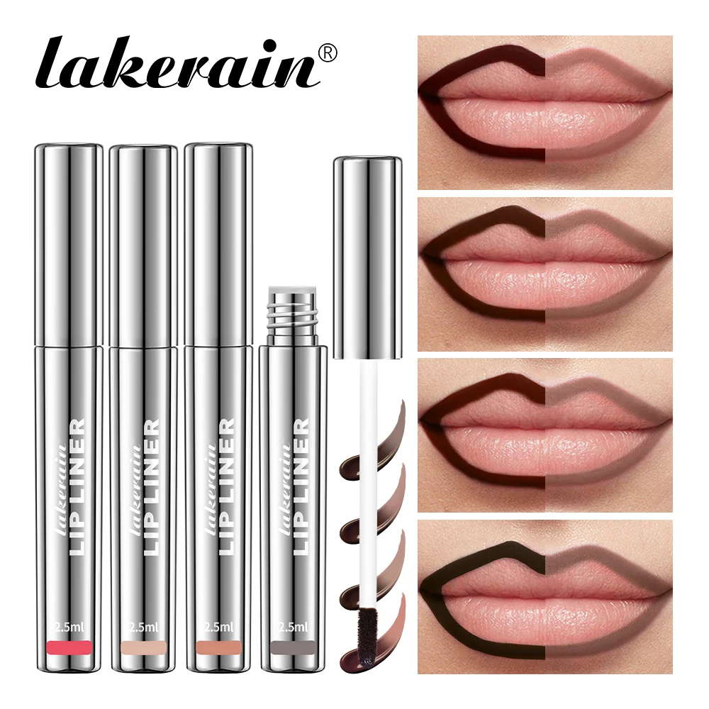 Custom Logo Waterproof Long Lasting Lip Stain High Pigment Vitamin E Hyaluronic Acid Nourishing Matte Peel Off Lip Liner
