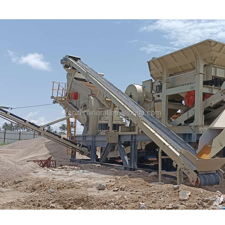 Горнодобывающая техника Мобильная ударная Дробилка Роторная каменная дробилка