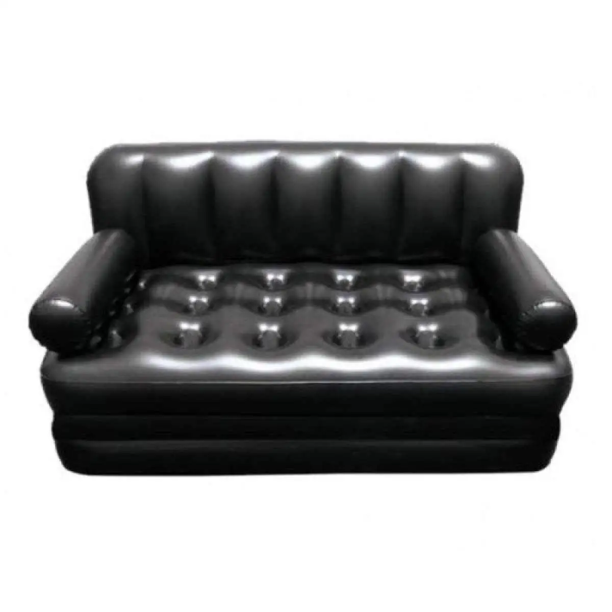 Comfortable PVC Tarpaulin Black Air Sofa Lounger Living Room Inflatable Sofa For Sale