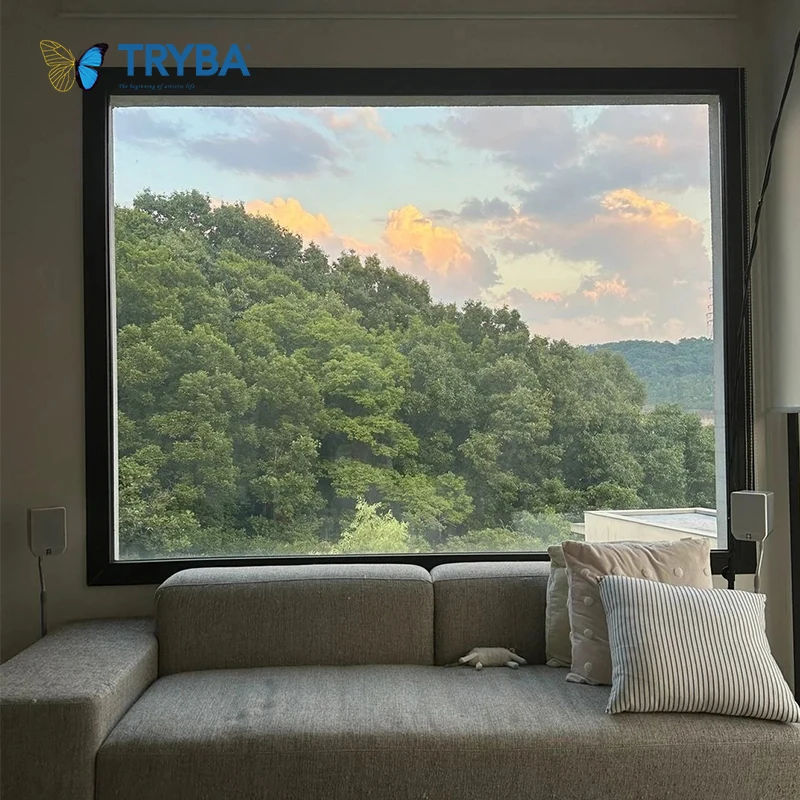 Factory Price Australia Standard Tempered Glass Customized Aluminum Fixed  Windows