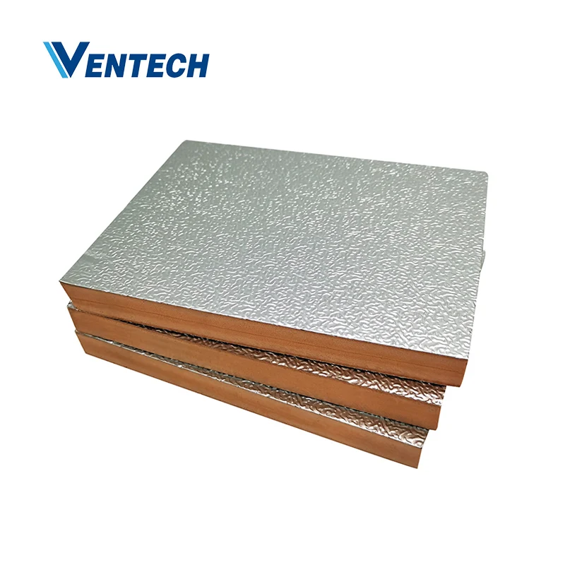 Ventech Air duct insulation PIR Pre-insulated Sandwich Insulated Duct Panel