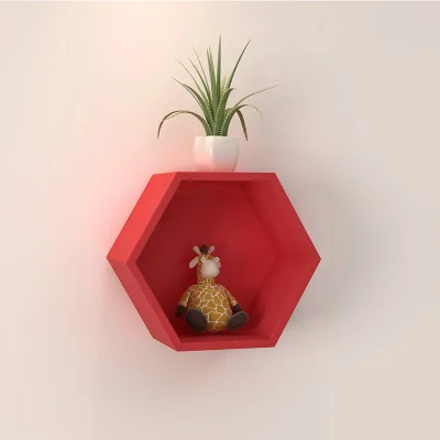 Custom wooden  storage rack Wall cube shelf entryway decoration Wall Hanging Shelves