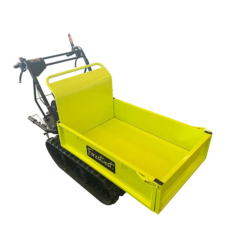 Forestwest 300KG Motorised Tracked Wheelbarrow, 6.5hp Track Dumper Manual Tip BM11078